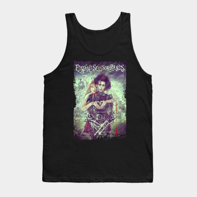 Edward Scissorhands Cutting Through Isolation Tank Top by Super Face